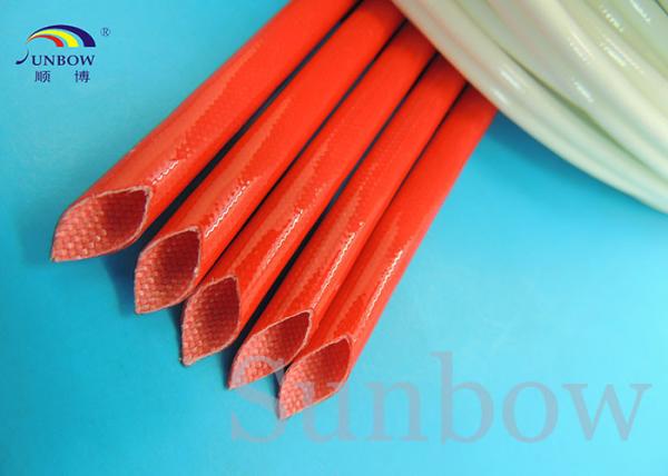 2753 Silicone Fiberglass Sleeving , Fiber Glass Silicon Resin Sleeving UL