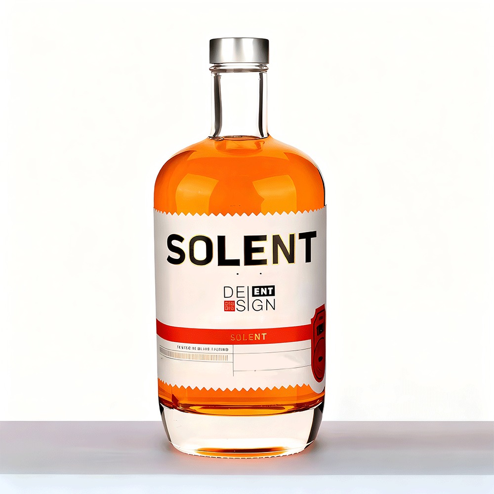 750ml Clear Liquor Glass Bottle With Luxury Cork Closure For Spirits Wine