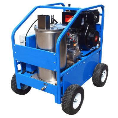 200bar Cold Hot Water Jet Cleaner With Electric Motor Driven Type / Fuel Boiler Heating