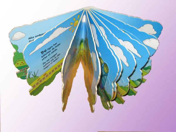 350gsm Book Offset Printing Services OPP Kids Die Cut Pop Up 30pp Hardcover Board Book