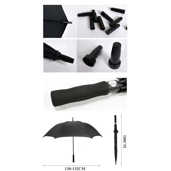 Customized Logo Printed Large Windproof Light Luxury Business Umbrella with EVA Handle