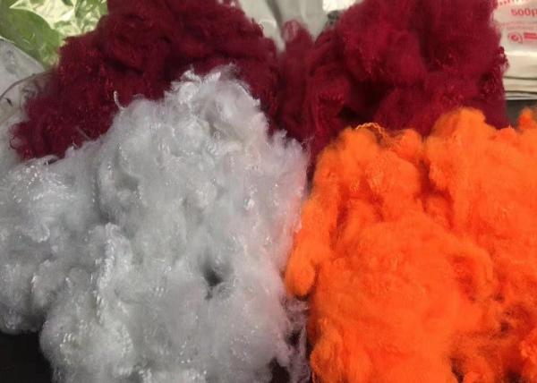 SGS Certified Polyester Staple Fiber More Than 100 Colors Well Stocked