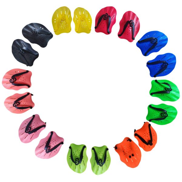 Durable PP Silicone Swimming Hand Paddles With Custom Logo For Swim Training