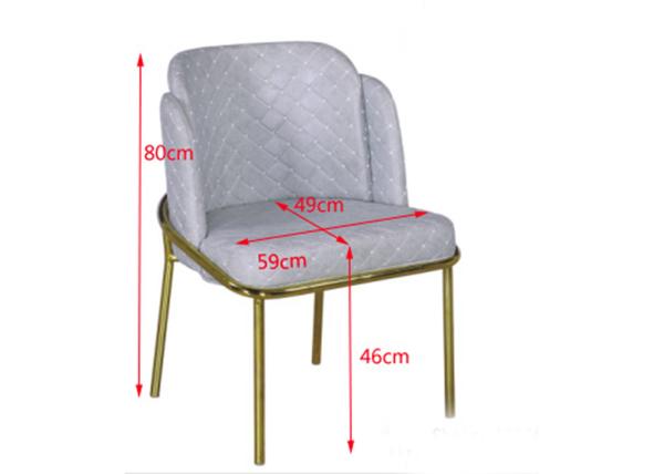 Home Furniture 49cm 59cm Fake Leather Dining Chairs
