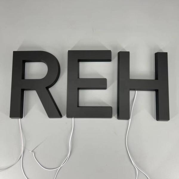 LED Channel Letter Sign Custom Mantel Letter Signage 3D LED Backlit Sign