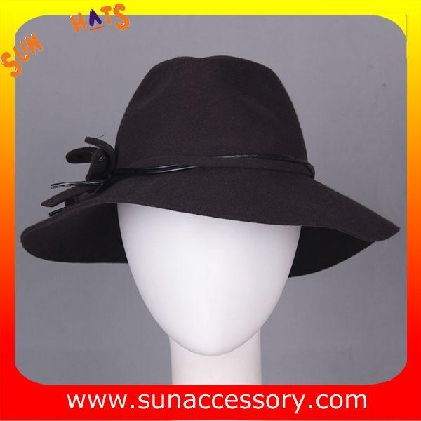 9111148 Sun Accessory customized  winner  fashion 100% wool felt  hats, women hats and caps wholesaling