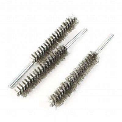 Carbon Steel Wire Long Pipe Cleaning Brush 250mm Boiler Tube Cleaning Brush