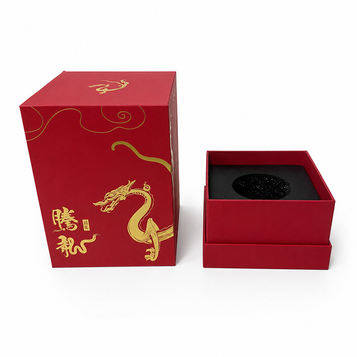 Foil Stamping Rigid Perfume Box with XPE Pearl Cotton Insert