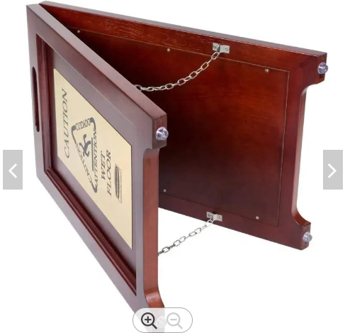 Древесина сложила предупреждающий пол подписывает 590*380*H570mm выбитый логотип