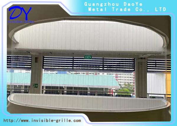 Vertical Opening Fixed Invisible Grille for Enhanced Security in Indoor and Outdoor Environments