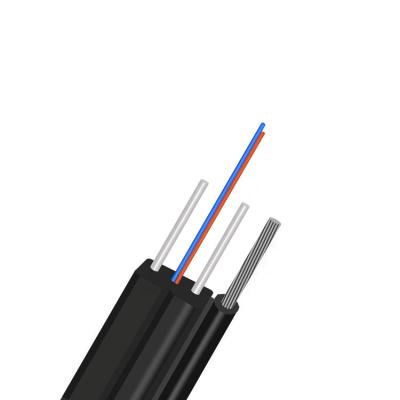 4 modo de cabo pendente do núcleo FTTX FTTH único, cabo de fibra ótica exterior interno de Lszh