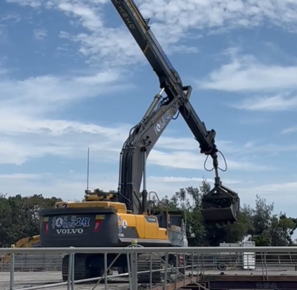 El brazo telescópico de Volvo para los contratistas