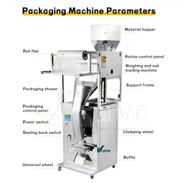 Weighing Detergent Powder Filling Packing Machine For Washing Powder Soap Powder Packaging