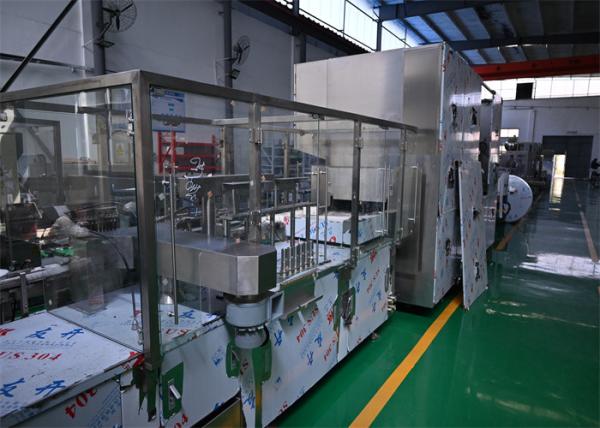 Máquina de enchimento automática de ampolas Ampolas farmacêuticas garrafa Linha compacta com lavagem por ultrassom