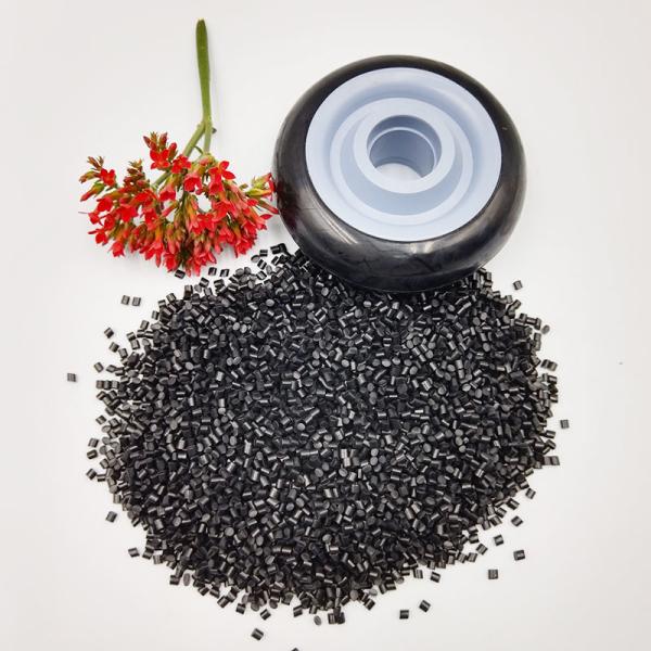 Black GRS Recycled TPU 85A Thermoplastic Polyurethane Elastomer For Plastic Injection Environment Friendly Good Price Shoe Sole Phone Case