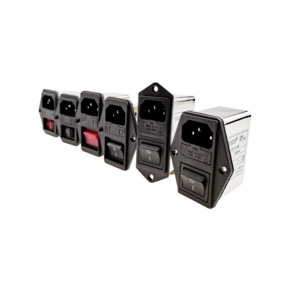 Фильтры шума электрических линий DBI5-S EMI с предохранителем типа IEC