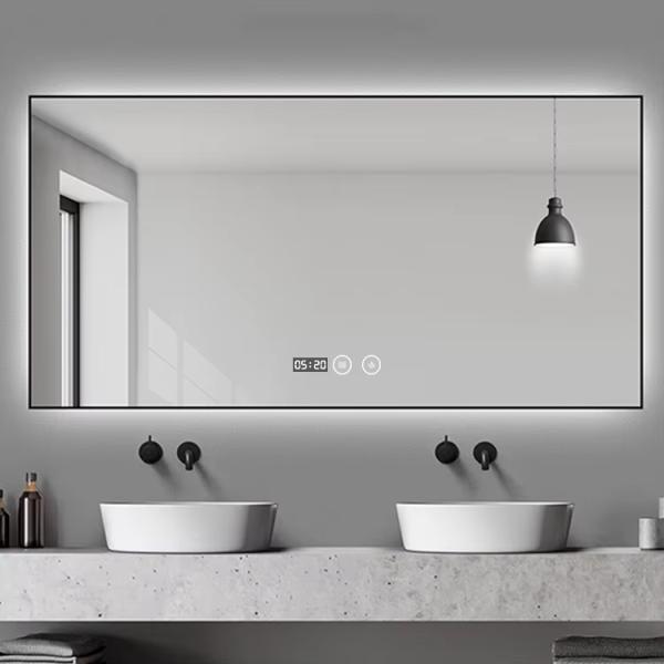Rectangle Smart Ultra Slim LED Bathroom Mirror With Bluetooth Speaker