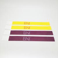 Impressão de logotipos personalizados Tyvek pulseiras de papel Impressão a cores completas para eventos e festivais