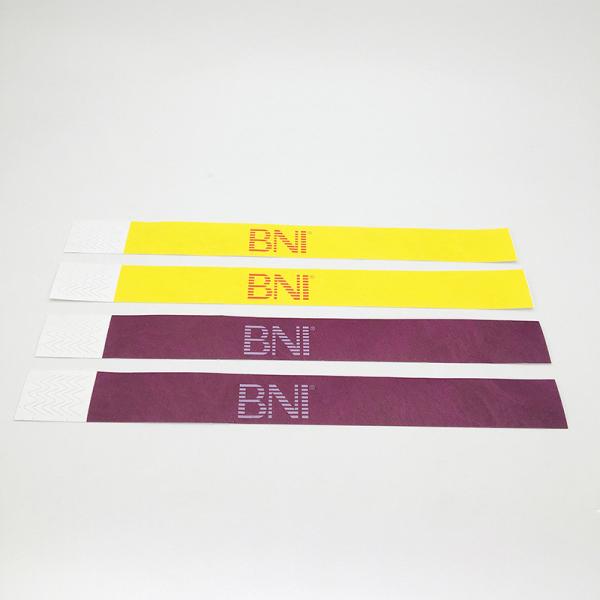 Pool Event Party Waterproof Tyvek Wristbands With Full Color Printing And Sequential Numbering