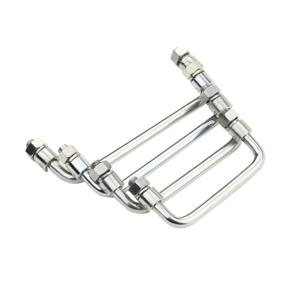 Chrome Plated Stainless Steel Handles , Folding Pull Handle For Electric Cabinet