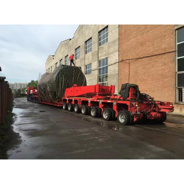 500 Tons Hydraulic Flatbed Trailer With Fuwa / BPW Axle And Customization Option
