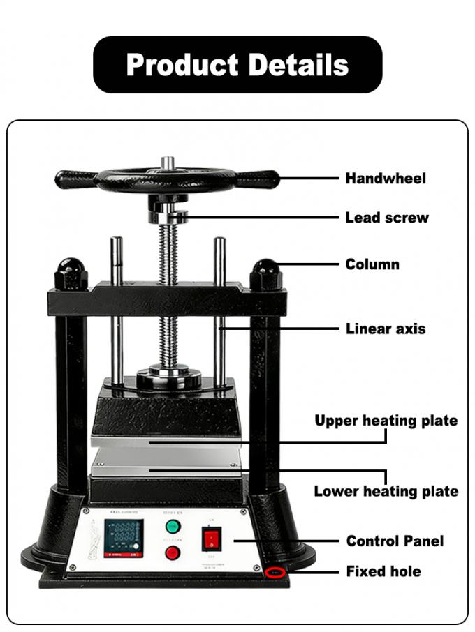 1000W Jewelry Vulcanizer 220V/50Hz, 195×200mm Heating Plate, 50–400°C Adjustable Temperature Range