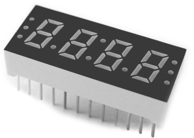 0.30 Inch Quadruple Digit 7 segment Numeric Displays