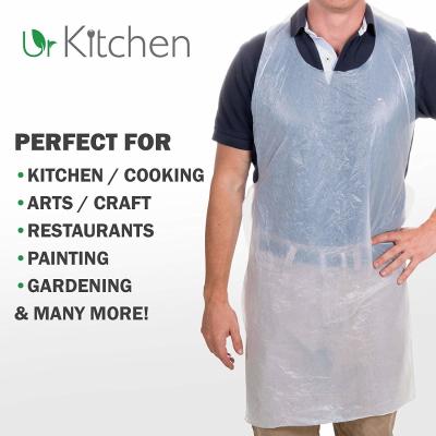 Bio Based Plastic Throw Away Aprons Corn Starch Material OEM Acceptable