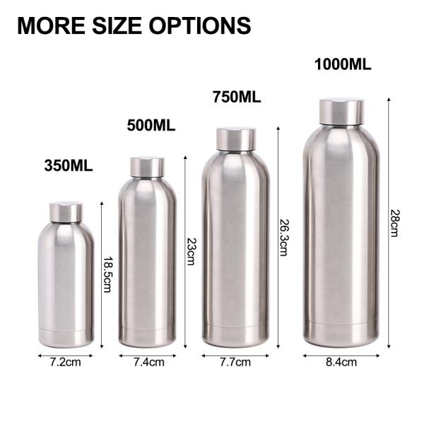 Double Wall Stainless Steel 750ml Insulated Drink Water Bottle Made for Boiling Water