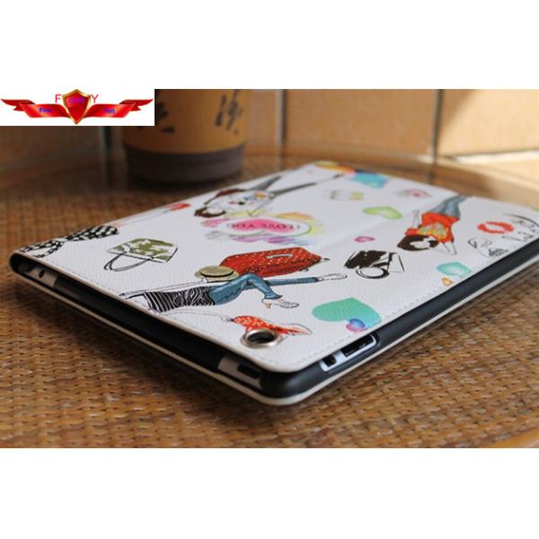 New Fahion Modern Lady Ipad 2/3/4 PU Cover Cases Smart Sleep Durable High Quality