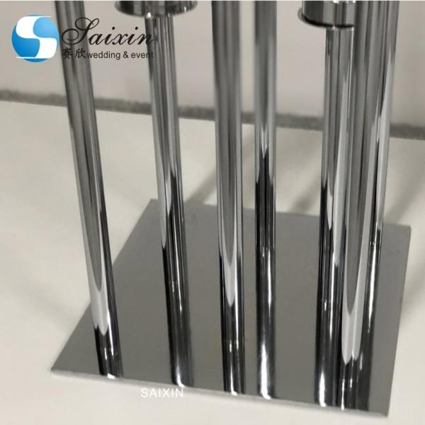 5 Braço Caminha Velas Antigo Candelabro Para Natal Velas Prateadas Velas 90cm