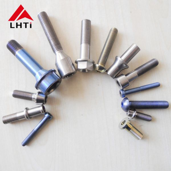 Chemical Industry Hexagon bolt DIN933 Gr2 Titanium Bolts Nuts
