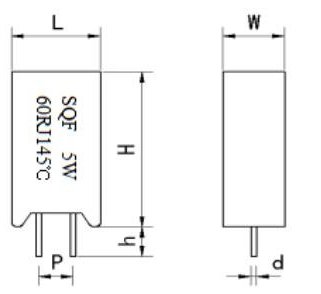 Power Ceramic Wirewound Resistors 5W-10W For Inrush Current Prevention
