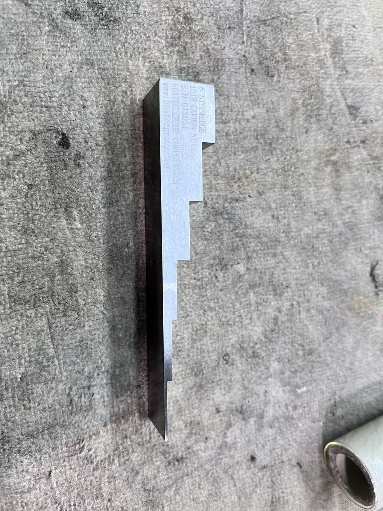 Industrial NDT 6 Step Thickness Calibration Block for Ultrasonic Thickness Gauge Calibration