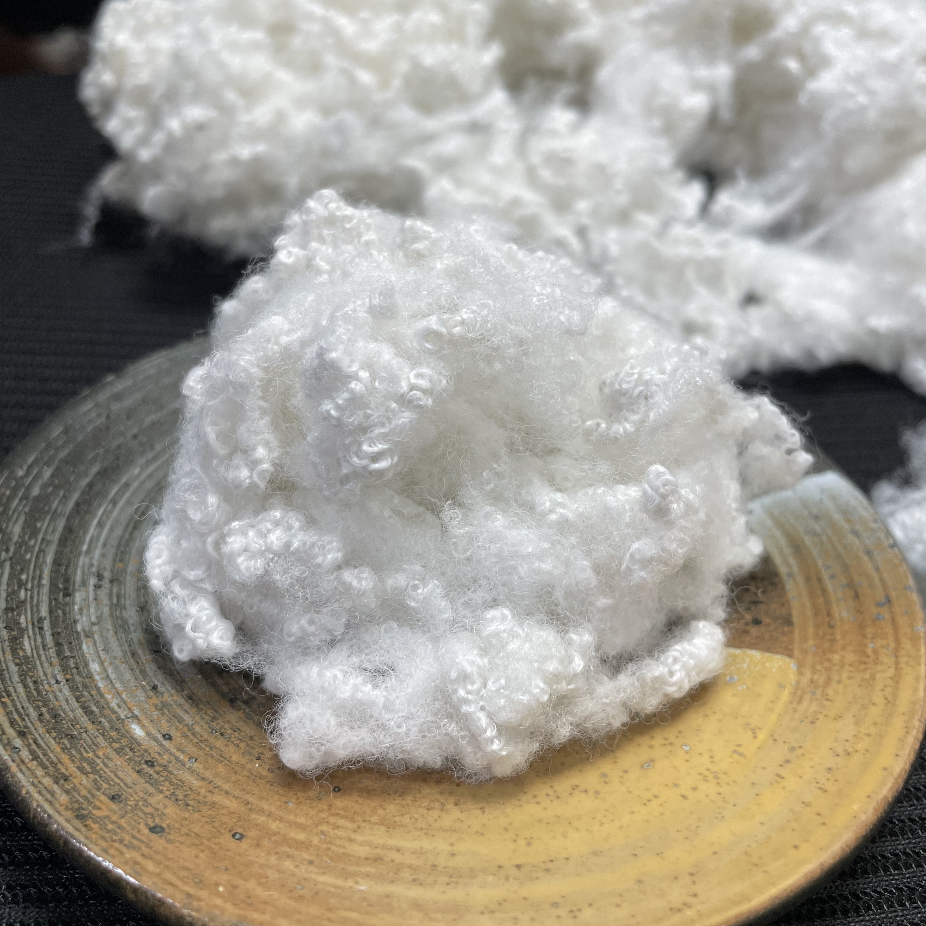 Nanoscale white Bamboo Charcoal Modified Polyester Fiber, Durable Wash-Resistant Functional Fiber for Functional Textiles