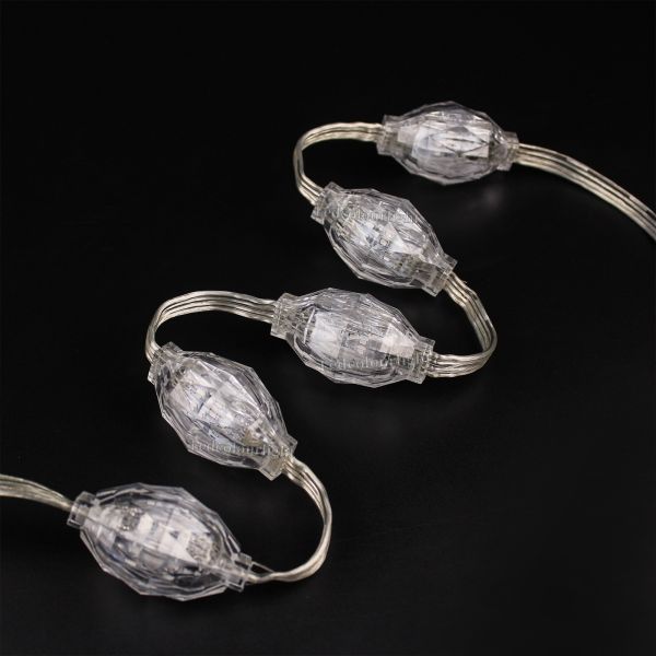 IP66 Outdoor 35mm 3D Diamond LED String Light with DMX512 RGB Pixel Control