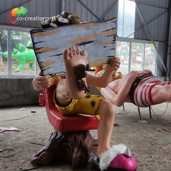 Estátua feito-à-medida impermeável do personagem de banda desenhada do Animatronics para a mostra do parque