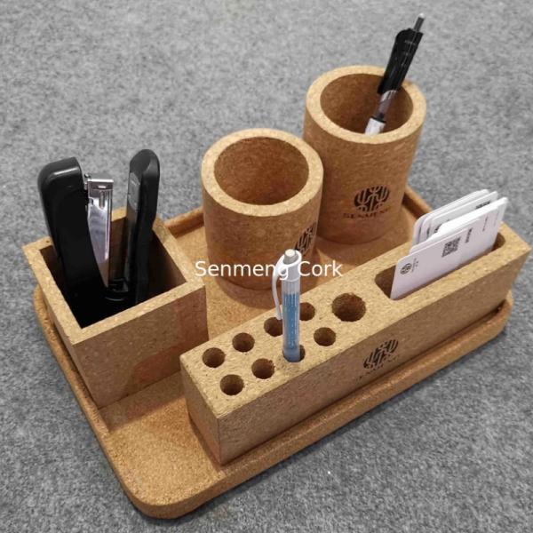 Cork Desk Organizer Cork Pen Holder Office Desktop Tidy Storage Custom Size