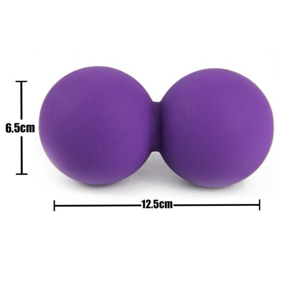 12.5cm Silicone Peanut Lacrosse Ball Double Ball Massage Increasing Blood Flow