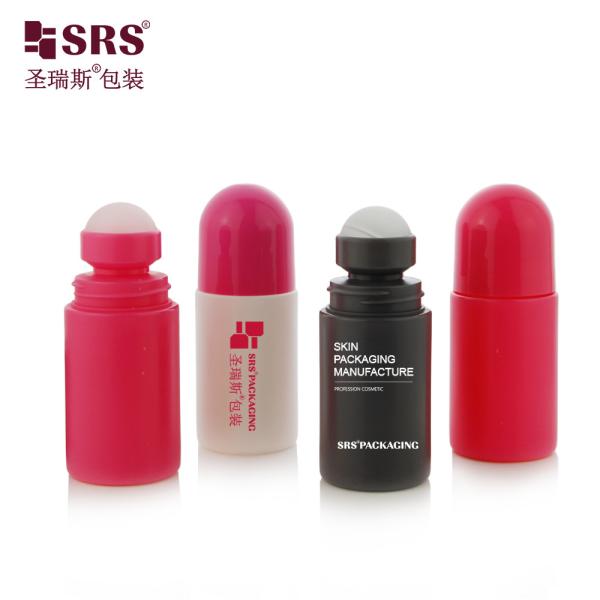 2oz 3oz White Roll On Deodorant Bottle With PP Plastic Cap And Roller Ball