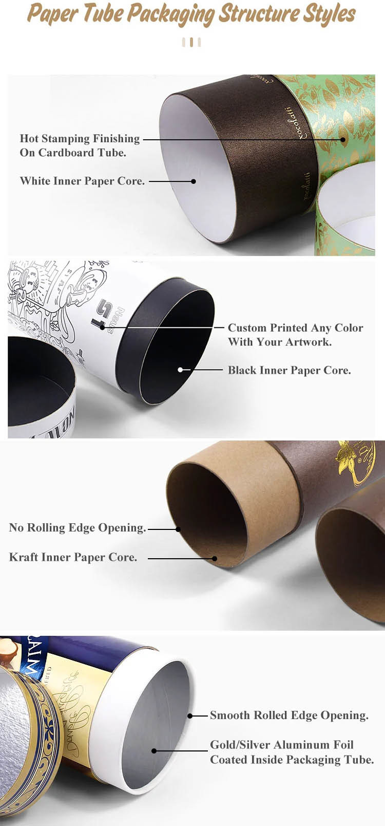 Коробки бумаги цилиндра 200gsm CE Biodegradable C2S бумажные