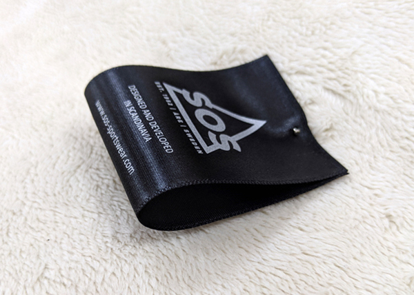 Сплетенный ярлык печатания экрана, шить напечатанные ярлыки для дружелюбного одежды эко-