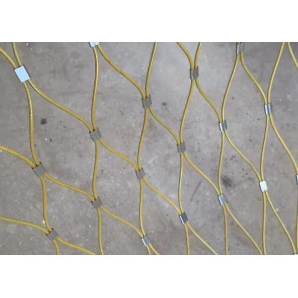 40*40mm Opening Wire Rope Mesh 316L 2.0mm Ferrule Cable Mesh