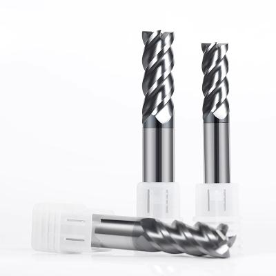 Cnc Machining 4 Flutes End Mill AlTiN Mold  End Mill Bits For Steel