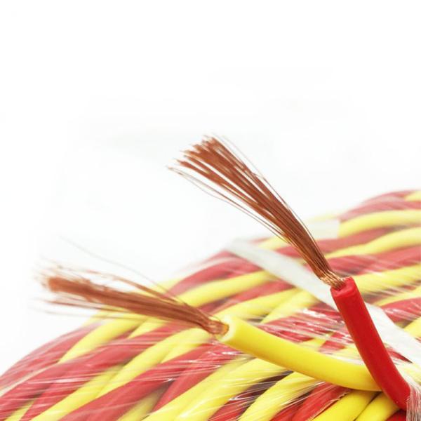 Household Wire Red Yellow Flexible Electrical Cable Red Blue Copper Twisted Pair RVS Cable