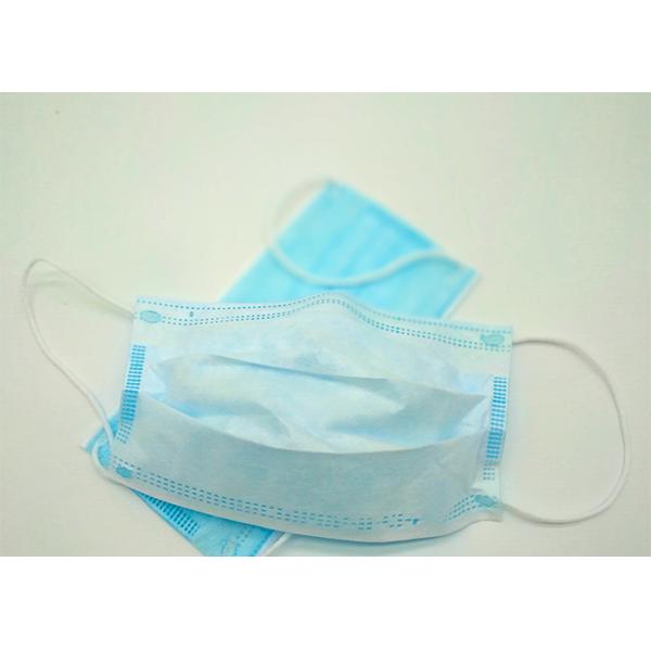 Anti - Vehicle Exhaust 25g Disposable Medical Masks With Safety Ring Ear Hook