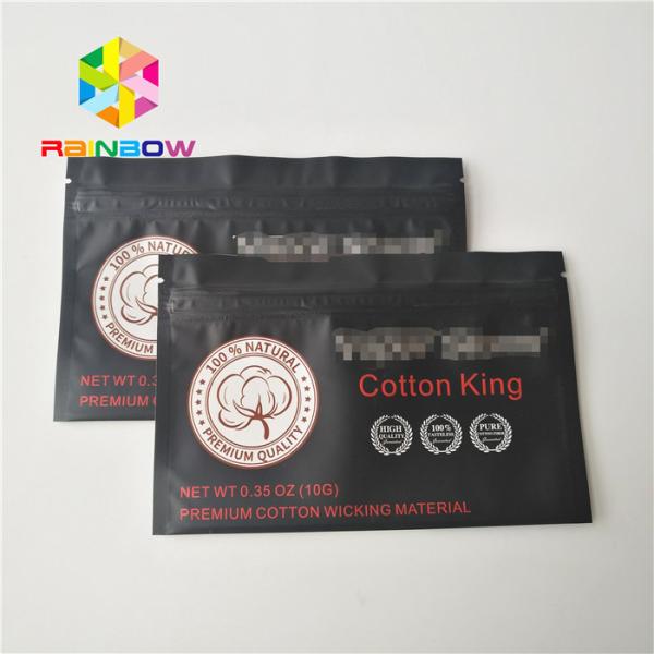 Levante-se sacos do selo do fecho de correr para as almofadas de algodão redondas Fr-20181019-2 da beleza da composição facial