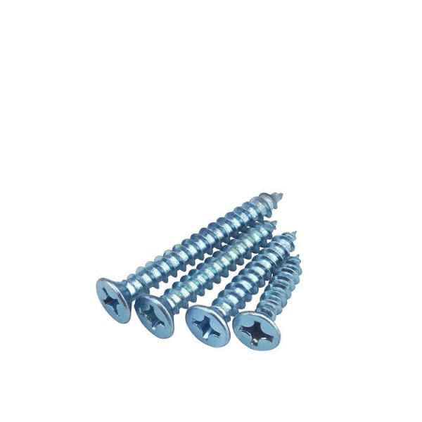 Metric Phillips Flat Head Timber Wood Strength Galvanized Self Tapping Screws ISO Standard