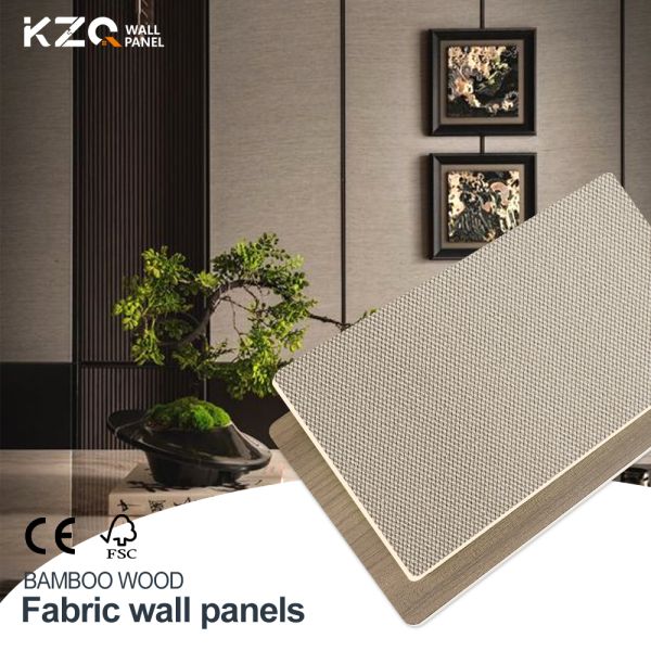 Fabric Wall Panels Bamboo Charcoal Waterproof Background Wall Panel For Interiors Homes