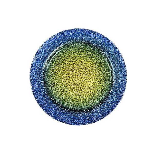 13 Inch Aluminium Painting Crystal Glass Plates For Wedding Party